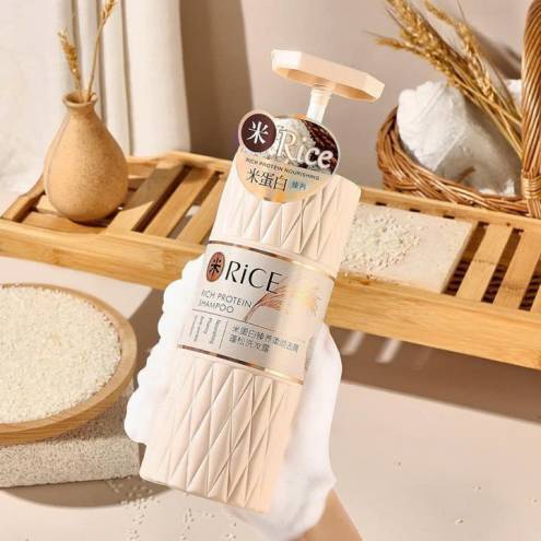 Cặp Dầu Gội Xả RICE Phục Hồi Hư Tổn, Làm Mượt Tóc Hương Nước Hoa Chiết Xuất Gạo