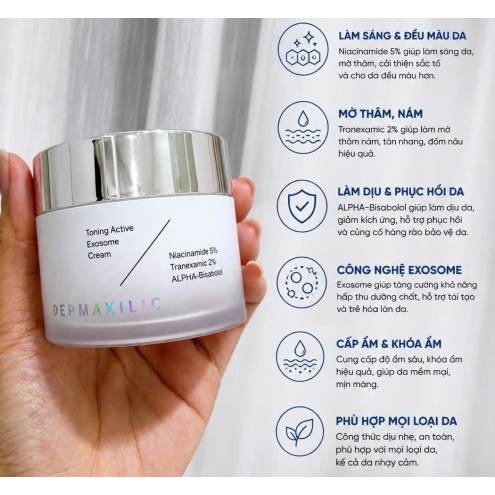 Kem Face Dermaxilic Toning Active Exosome 50ml