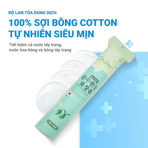 Bông Tẩy Trang Dr.Sera Pure Snow Cotton Pad 150 Miếng