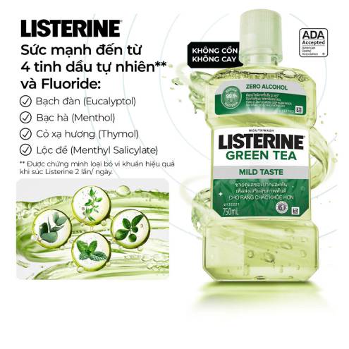 Nước Súc Miệng Listerine - Green Tea 750ml