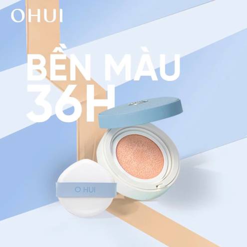 Phấn nước che phủ nâng tone mịn mượt OHUI Ultimate Tone-Up Jean Cushion SPF33+ PA+++