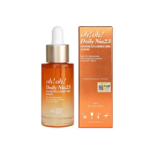 Tinh chất sửa chữa sắc tố chuyên sâu, sáng da & giảm thâm nám oh!oh! Daily Nia23 Advanced Correcting Serum 30ml