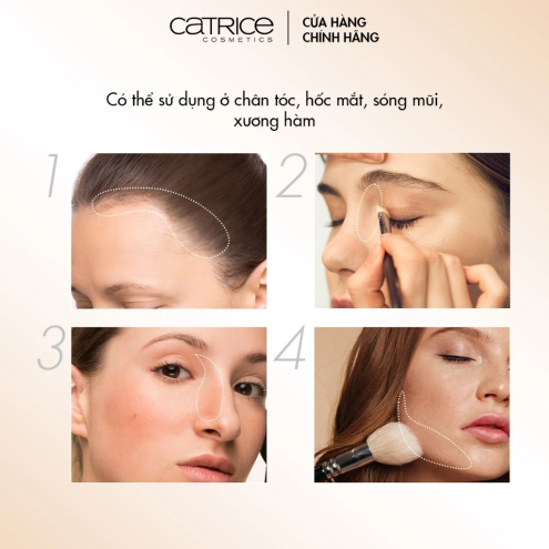 Bảng tạp khối Catrice 3 Steps to contour palette