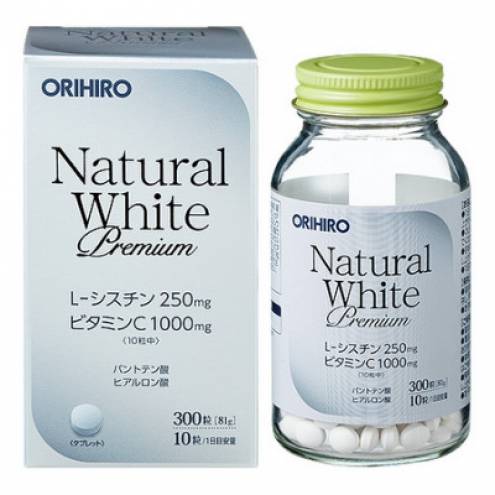 Viên Uống Hỗ Trợ Trắng Da Natural White Premium Orihiro Nhật Bản