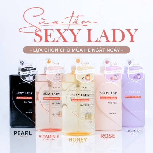 SỮA TẮM NƯỚC HOA SEXY LADY PARFUM CREME DOUCHE BODY WASH 700ML 