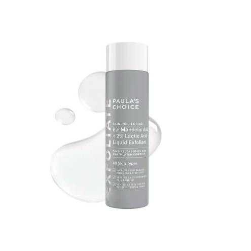 Dung dịch loại bỏ tế bào chết và làm sáng da Skin Perfecting 6% Mandelic Acid + 2% Lactic Acid Liquid Exfoliant Paula's Choice 