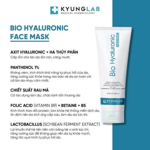 Mặt Nạ B9 Kyung Lab Tái Sinh Tế Bào Bio Hyaluronic Face Mask Của Hàn Quốc 100ml