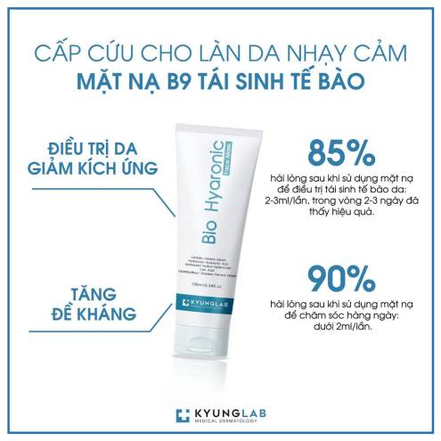 Mặt Nạ B9 Kyung Lab Tái Sinh Tế Bào Bio Hyaluronic Face Mask Của Hàn Quốc 100ml