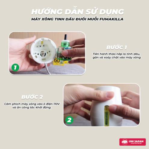 Máy xông tinh dầu đuổi muỗi Nhật Bản