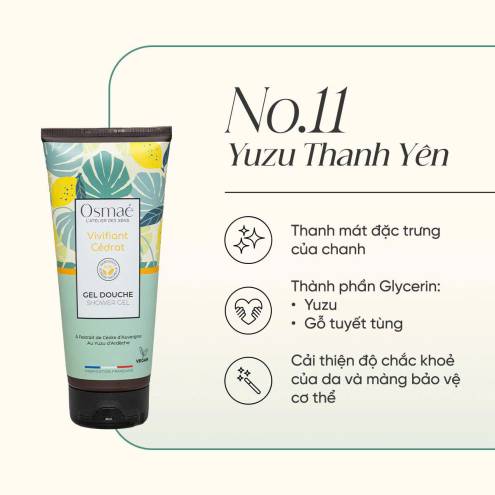 Sữa tắm thuần chay Pháp Osmaé 100ml