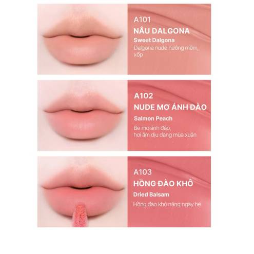 Son BLACK ROUGE AIR FIT VELVET TINT VER 10 