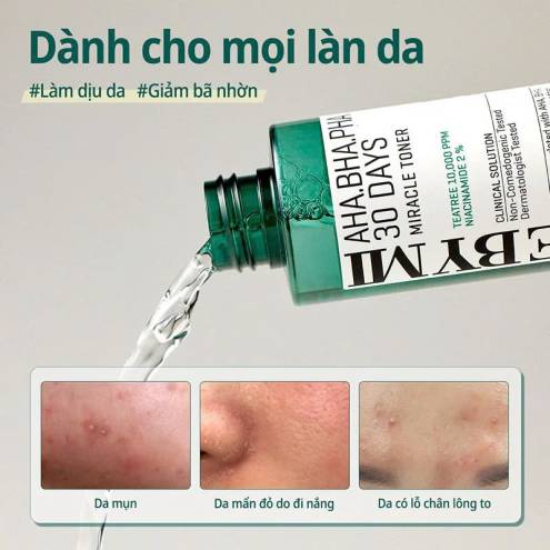 Nước Cân Bằng Da Some By Mi AHA-BHA-PHA 30 Days Miracle Toner (150ml)