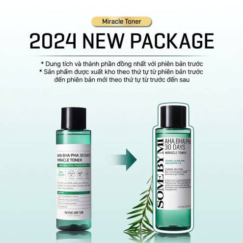 Nước Cân Bằng Da Some By Mi AHA-BHA-PHA 30 Days Miracle Toner (150ml)