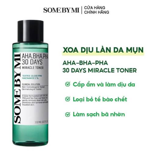 Nước Cân Bằng Da Some By Mi AHA-BHA-PHA 30 Days Miracle Toner (150ml)