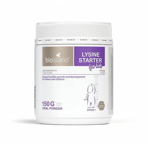 Bột Lysine Bioisland Úc hỗ trợ tăng chiều cao cho bé hộp 150g 