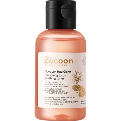 Nước sen Hậu Giang Cocoon Lotus Soothing Toner làm dịu cho da nhạy cảm