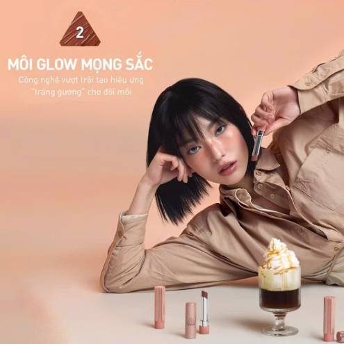 Son Dưỡng Có màu Dạng Thỏi 3ce Glazy Lip Glow (NEW)
