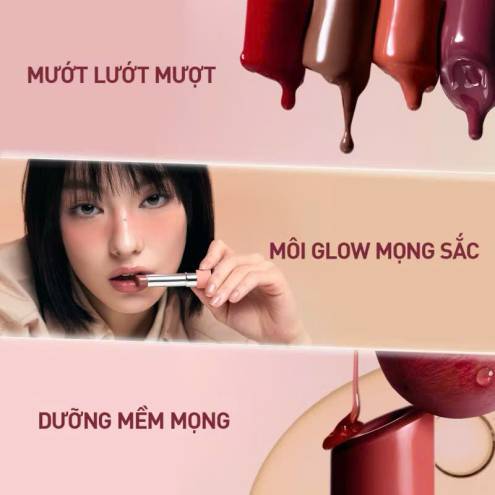 Son Dưỡng Có màu Dạng Thỏi 3ce Glazy Lip Glow (NEW)