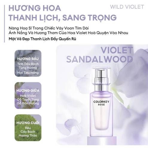 Nước Hoa COLORKEY ROSÉ EAU DE PARFUM 10ml