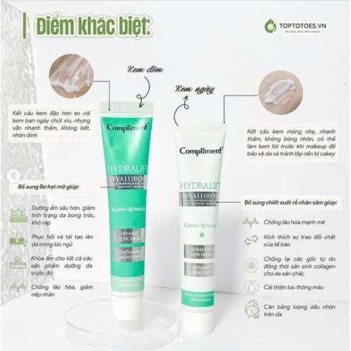 Kem dưỡng ẩm Compliment Hydralift Hyaluron 50ml