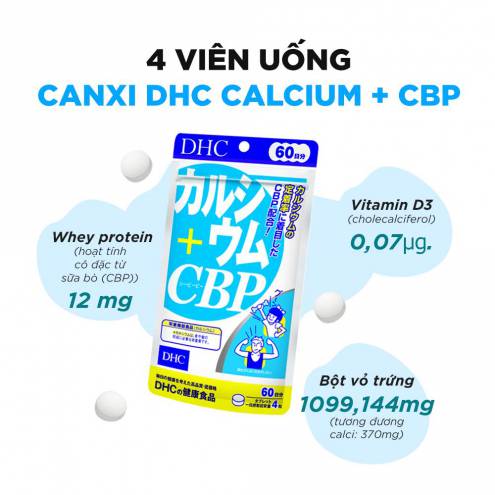 DHC CALCIUM + CBP - VIÊN UỐNG BỔ SUNG CANXI (30 NGÀY)