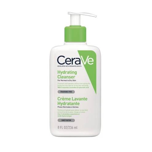 [236m] Sữa Rửa Mặt Dành Cho Da Khô Cerave Hydrating Facial Cleanser For Normal To Dry Skin 236ml