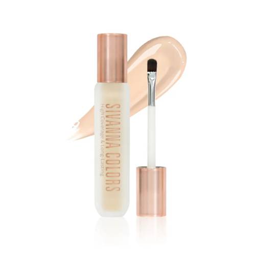Kem Che Khuyết Điểm Kèm Cọ Che Phủ Cao, Chống Nước SIVANNA COLORS Skin Concealer HF187  