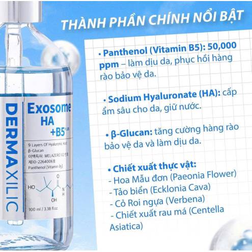 Serum Dermaxilic HA B5 Plus Exosome - 100ml