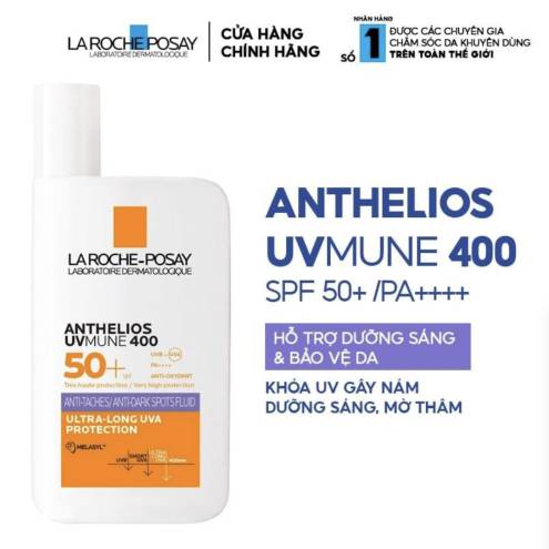 Sữa Chống Nắng La Roche-Posay Dưỡng Sáng Da Innovation Anthelios UVmune 400 Anti-Dark Spots Fluid 50ml